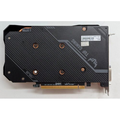 Купить Видеокарта Asus TUF GeForce GTX 1650 Gaming OC 4096MB (TUF-GTX1650-O4GD6-P-GAMING) (Восстановлено продавцом, 784367) с проверкой совместимости: обзор, характеристики, цена в Киеве, Днепре, Одессе, Харькове, Украине | интернет-магазин TELEMART.UA фото