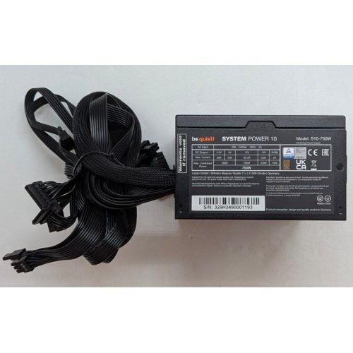 Купить Блок питания Be Quiet! System Power 10 750W (BN329) (Восстановлено продавцом, 784550) с проверкой совместимости: обзор, характеристики, цена в Киеве, Днепре, Одессе, Харькове, Украине | интернет-магазин TELEMART.UA фото