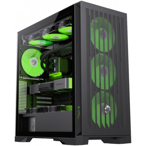 Корпус GAMEMAX Leader 2 Tempered Glass без БЖ Black купити з перевіркою сумісності: огляд, характеристики, ціна у Києві, Львові, Вінниці, Хмельницькому, Івано-Франківську, Україні | інтернет-магазин TELEMART.UA фото