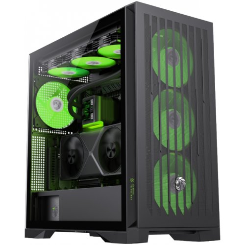 Корпус GAMEMAX Leader 2 Tempered Glass без БЖ Black купити з перевіркою сумісності: огляд, характеристики, ціна у Києві, Львові, Вінниці, Хмельницькому, Івано-Франківську, Україні | інтернет-магазин TELEMART.UA фото