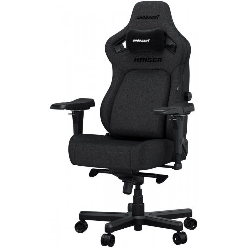 Игровое кресло Anda Seat Kaiser 4 L Fabric (AD12YDDC-L-20-GB-CF) Dark Gray купить в Украине: Киев, Днепр, Харьков, Одесса  | Низкая цена, отзывы, характеристики от TELEMART фото
