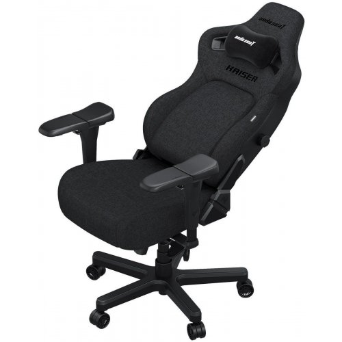 Игровое кресло Anda Seat Kaiser 4 L Fabric (AD12YDDC-L-20-GB-CF) Dark Gray купить в Украине: Киев, Днепр, Харьков, Одесса  | Низкая цена, отзывы, характеристики от TELEMART фото