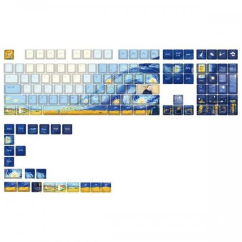 Купить Набор кейкапов Varmilo 130Keys Van Gogh Cherry Profile Keycap Set (130K-110FA-R-V) - цена в Харькове, Киеве, Днепре, Одессе
в интернет-магазине Telemart фото