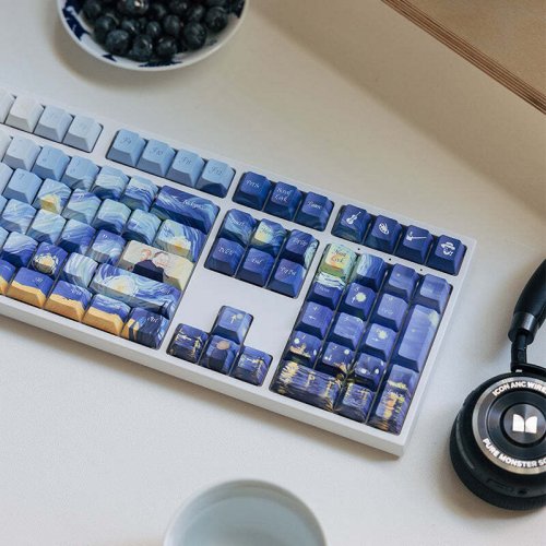 Купить Набор кейкапов Varmilo 130Keys Van Gogh Cherry Profile Keycap Set (130K-110FA-R-V) - цена в Харькове, Киеве, Днепре, Одессе
в интернет-магазине Telemart фото