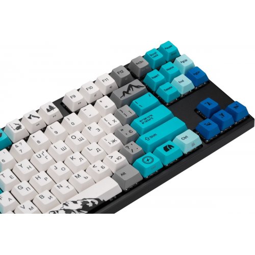 Купить Клавиатура Varmilo APG87 Summit R1 Kailh Prestige Red (A94A050D4A5A17A007) Blue - цена в Харькове, Киеве, Днепре, Одессе
в интернет-магазине Telemart фото