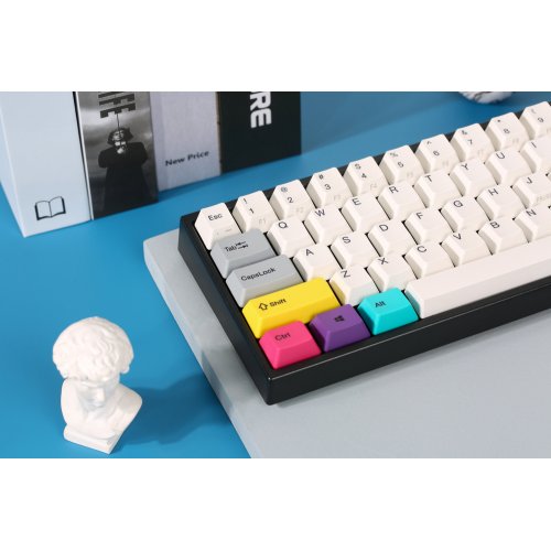 Купить Клавиатура Varmilo APT108 CMYK Kailh Prestige Red (A93A024D4A5A17A007) Grey/White - цена в Харькове, Киеве, Днепре, Одессе
в интернет-магазине Telemart фото
