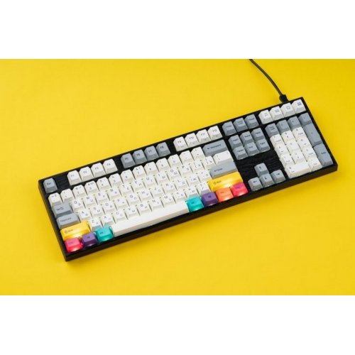 Купить Клавиатура Varmilo APT108 CMYK Kailh Prestige Silent (A93A024F8A5A17A007) Grey/White - цена в Харькове, Киеве, Днепре, Одессе
в интернет-магазине Telemart фото