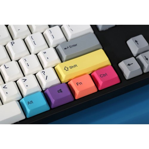 Купить Клавиатура Varmilo APT108 CMYK Kailh Prestige Silent (A93A024F8A5A17A007) Grey/White - цена в Харькове, Киеве, Днепре, Одессе
в интернет-магазине Telemart фото