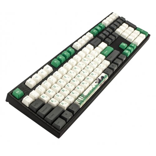 Купить Клавиатура Varmilo APT108 Panda R2 Kailh Prestige Silent (A93A029F8A5A17A007) Black/Green - цена в Харькове, Киеве, Днепре, Одессе
в интернет-магазине Telemart фото