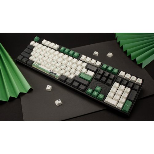 Купить Клавиатура Varmilo APT108 Panda R2 Kailh Prestige Silent (A93A029F8A5A17A007) Black/Green - цена в Харькове, Киеве, Днепре, Одессе
в интернет-магазине Telemart фото