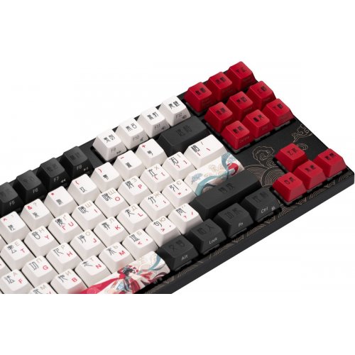 Купить Клавиатура Varmilo APT87 Beijing Opera Kailh Prestige Red (A92A028D4A5A17A025) Black/Red - цена в Харькове, Киеве, Днепре, Одессе
в интернет-магазине Telemart фото