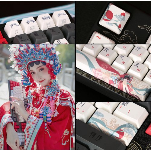 Купить Клавиатура Varmilo APT87 Beijing Opera Kailh Prestige Red (A92A028D4A5A17A025) Black/Red - цена в Харькове, Киеве, Днепре, Одессе
в интернет-магазине Telemart фото