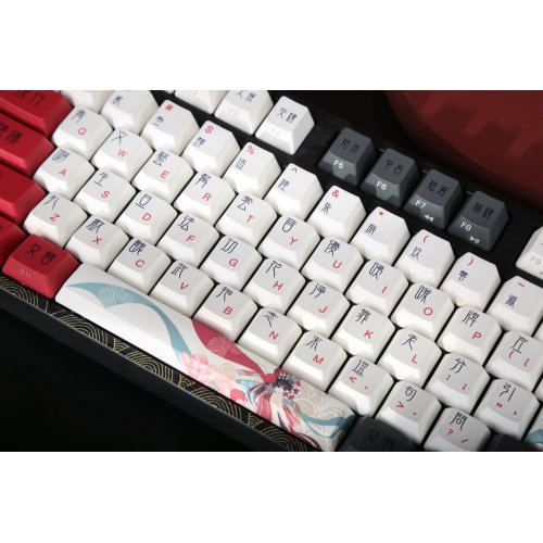Купить Клавиатура Varmilo APT87 Beijing Opera Daisy L (A92A028F9A5A17A025) Black/Red - цена в Харькове, Киеве, Днепре, Одессе
в интернет-магазине Telemart фото