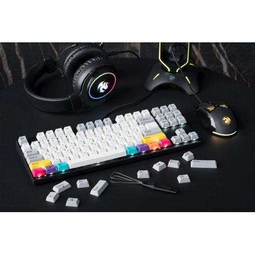 Купити Клавіатура Varmilo APT87 CMYK Kailh Prestige Red (A92A024D4A5A17A007) Grey/White - ціна в Києві, Львові, Вінниці, Хмельницькому, Франківську, Україні | інтернет-магазин TELEMART.UA фото