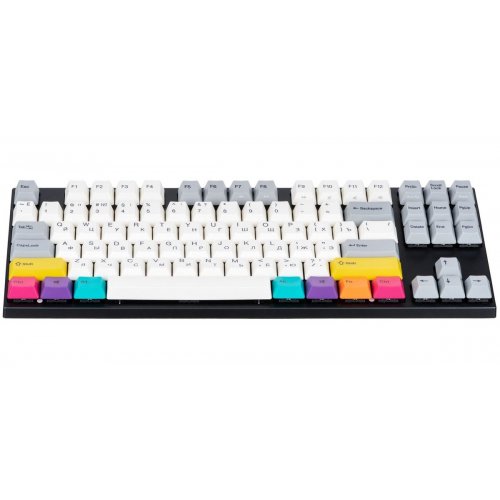 Купить Клавиатура Varmilo APT87 CMYK Kailh Prestige Silent (A92A024F8A5A17A007) Grey/White - цена в Харькове, Киеве, Днепре, Одессе
в интернет-магазине Telemart фото
