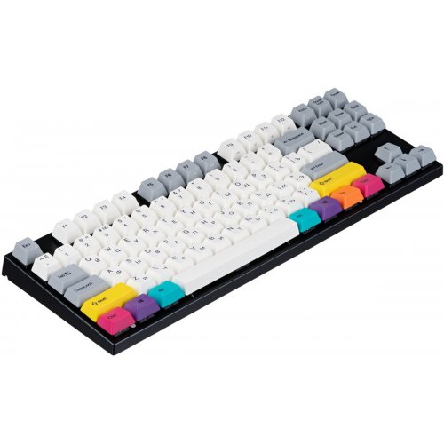 Купить Клавиатура Varmilo APT87 CMYK Kailh Prestige Silent (A92A024F8A5A17A007) Grey/White - цена в Харькове, Киеве, Днепре, Одессе
в интернет-магазине Telemart фото