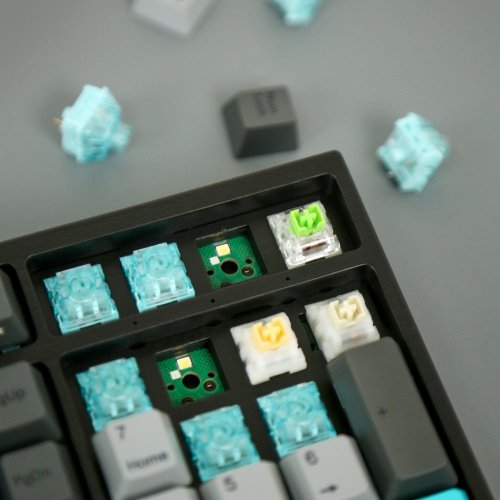 Купить Клавиатура Varmilo APT87 Moonlight Daisy L (A92A023F9A5A17A007) Grey/Blue - цена в Харькове, Киеве, Днепре, Одессе
в интернет-магазине Telemart фото