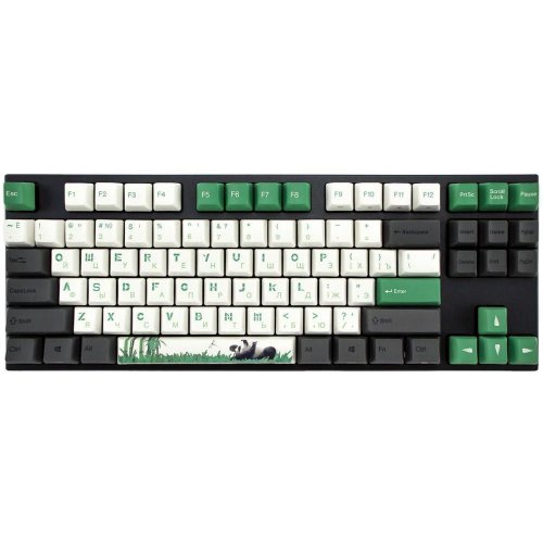 Купити Клавіатура Varmilo APT87 Panda R2 Daisy L (A92A029F9A5A17A007) Black/Green - ціна в Києві, Львові, Вінниці, Хмельницькому, Франківську, Україні | інтернет-магазин TELEMART.UA фото