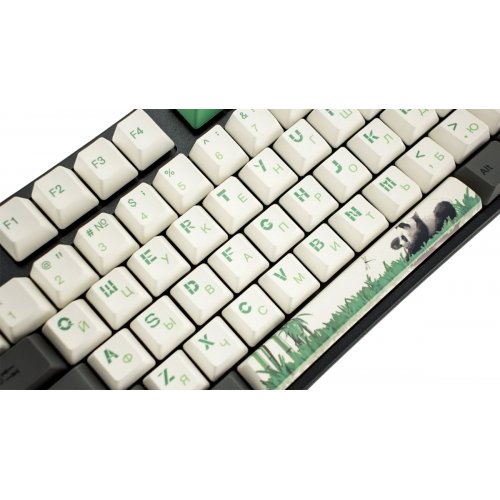 Купити Клавіатура Varmilo APT87 Panda R2 Daisy L (A92A029F9A5A17A007) Black/Green - ціна в Києві, Львові, Вінниці, Хмельницькому, Франківську, Україні | інтернет-магазин TELEMART.UA фото