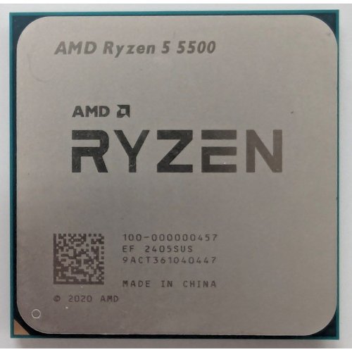 Купить Процессор AMD Ryzen 5 5500 3.6(4.2)GHz 16MB sAM4 Tray (100-000000457) (Восстановлено продавцом, 784729) с проверкой совместимости: обзор, характеристики, цена в Киеве, Днепре, Одессе, Харькове, Украине | интернет-магазин TELEMART.UA фото
