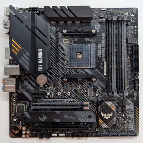 Материнська плата Asus TUF GAMING B550M-PLUS (sAM4, AMD B550) (Відновлено продавцем, 784747) купити з перевіркою сумісності: огляд, характеристики, ціна у Києві, Львові, Вінниці, Хмельницькому, Івано-Франківську, Україні | інтернет-магазин TELEMART.UA фото