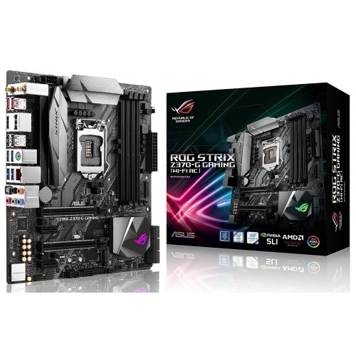 Купить Материнская плата Asus ROG STRIX Z370-G GAMING (WI-FI AC) (s1151, Intel Z370) (Восстановлено продавцом, 784926) с проверкой совместимости: обзор, характеристики, цена в Киеве, Днепре, Одессе, Харькове, Украине | интернет-магазин TELEMART.UA фото