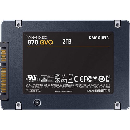 SSD-диск Samsung 870 QVO V-NAND MLC 2TB 2.5" (MZ-77Q2T0BW) (Відновлено продавцем, 784974) купити з перевіркою сумісності: огляд, характеристики, ціна у Києві, Львові, Вінниці, Хмельницькому, Івано-Франківську, Україні | інтернет-магазин TELEMART.UA фото