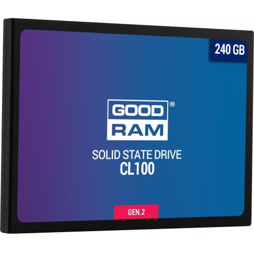 Купить SSD-диск GoodRAM CL100 Gen.2 TLC 240GB 2.5'' (SSDPR-CL100-240-G2) (Восстановлено продавцом, 784979) с проверкой совместимости: обзор, характеристики, цена в Киеве, Днепре, Одессе, Харькове, Украине | интернет-магазин TELEMART.UA фото