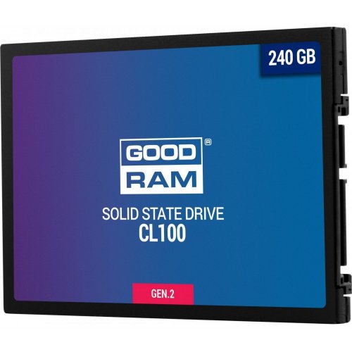 Купить SSD-диск GoodRAM CL100 Gen.2 TLC 240GB 2.5'' (SSDPR-CL100-240-G2) (Восстановлено продавцом, 784979) с проверкой совместимости: обзор, характеристики, цена в Киеве, Днепре, Одессе, Харькове, Украине | интернет-магазин TELEMART.UA фото