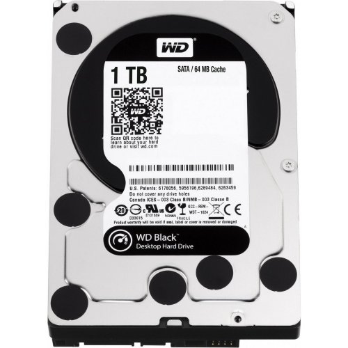 Купить Жесткий диск Western Digital Black 1TB 64MB 3.5" (WD1003FZEX-00K3CA0) (Восстановлено продавцом, 784984) с проверкой совместимости: обзор, характеристики, цена в Киеве, Днепре, Одессе, Харькове, Украине | интернет-магазин TELEMART.UA фото