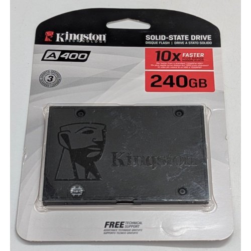 Купить Ssd-диск Kingston SSDNow A400 TLC 240GB 2.5'' (SA400S37/240G) (Состояние нового, 785036) с проверкой совместимости: обзор, характеристики, цена в Киеве, Днепре, Одессе, Харькове, Украине | интернет-магазин TELEMART.UA фото
