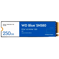 Ssd-диск Western Digital Blue SN580 WDC TLC 250GB M.2 (2280 PCI-E) NVMe x4 (WDS250G3B0E) (Восстановлено продавцом, 785037)