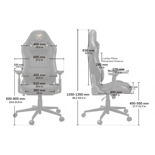 Купить Игровое кресло Cougar EXPLORE F Jet Gray - цена в Харькове, Киеве, Днепре, Одессе
в интернет-магазине Telemart фото