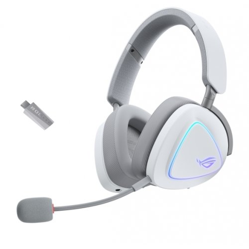 Купить Наушники Asus ROG Delta II (90YH03W0-BHUA10) White - цена в Харькове, Киеве, Днепре, Одессе
в интернет-магазине Telemart фото