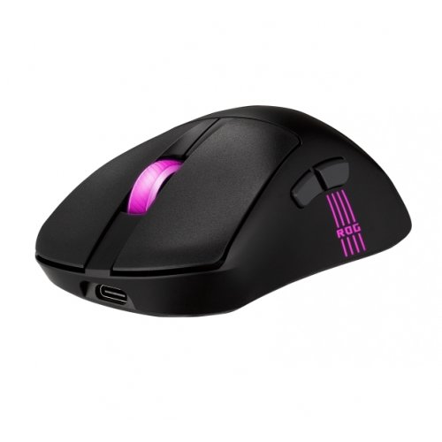 Купить Мышка Asus ROG Keris II Origin Wireless (90MP04A0-BMUA00) Black - цена в Харькове, Киеве, Днепре, Одессе
в интернет-магазине Telemart фото