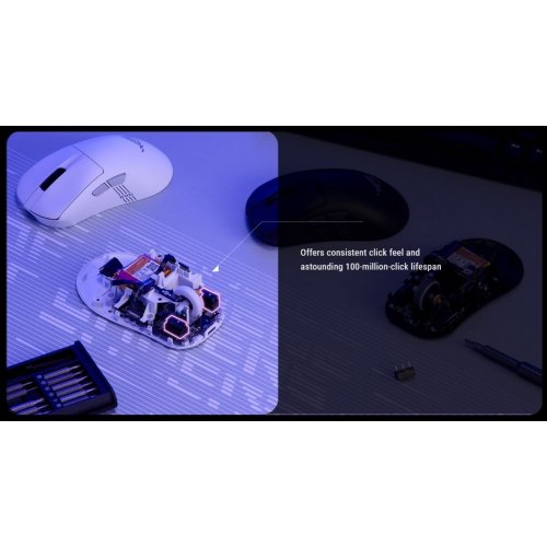 Купить Мышка Asus ROG Keris II Origin Wireless (90MP04A0-BMUA10) White - цена в Харькове, Киеве, Днепре, Одессе
в интернет-магазине Telemart фото