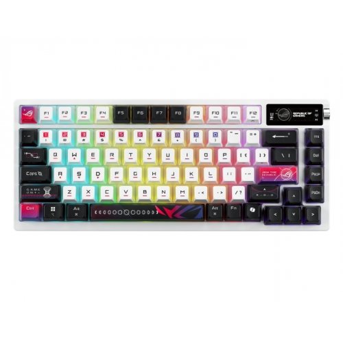 Купить Клавиатура Asus ROG Azoth X NX Snow V2 Switch (90MP044F-BKUA30) White - цена в Харькове, Киеве, Днепре, Одессе
в интернет-магазине Telemart фото