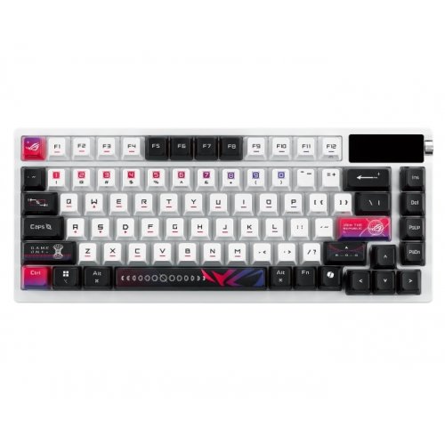 Купить Клавиатура Asus ROG Azoth X NX Snow V2 Switch (90MP044F-BKUA30) White - цена в Харькове, Киеве, Днепре, Одессе
в интернет-магазине Telemart фото