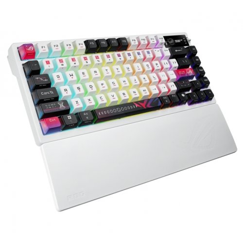 Купить Клавиатура Asus ROG Azoth X NX Snow V2 Switch (90MP044F-BKUA30) White - цена в Харькове, Киеве, Днепре, Одессе
в интернет-магазине Telemart фото