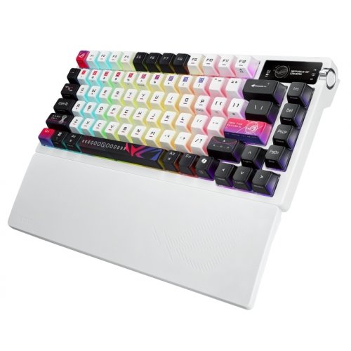Купить Клавиатура Asus ROG Azoth X NX Snow V2 Switch (90MP044F-BKUA30) White - цена в Харькове, Киеве, Днепре, Одессе
в интернет-магазине Telemart фото