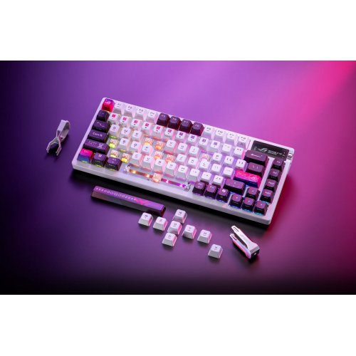 Купить Клавиатура Asus ROG Azoth X NX Snow V2 Switch (90MP044F-BKUA30) White - цена в Харькове, Киеве, Днепре, Одессе
в интернет-магазине Telemart фото