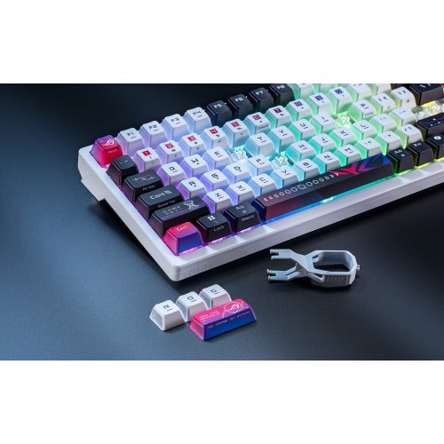 Купить Клавиатура Asus ROG Azoth X NX Snow V2 Switch (90MP044F-BKUA30) White - цена в Харькове, Киеве, Днепре, Одессе
в интернет-магазине Telemart фото