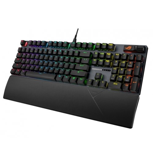 Купить Клавиатура Asus ROG Strix Scope II X NX Snow V2 Switch (90MP03XF-BKUA20) Black - цена в Харькове, Киеве, Днепре, Одессе
в интернет-магазине Telemart фото