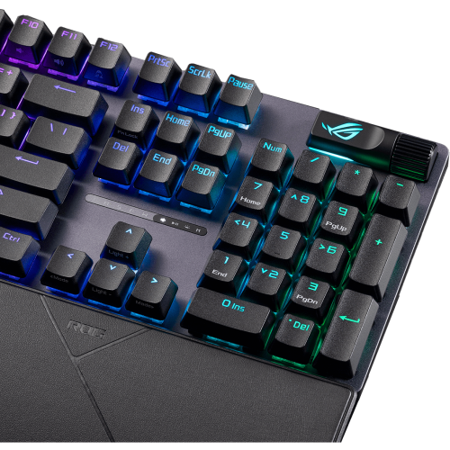 Купить Клавиатура Asus ROG Strix Scope II X NX Snow V2 Switch (90MP03XF-BKUA20) Black - цена в Харькове, Киеве, Днепре, Одессе
в интернет-магазине Telemart фото