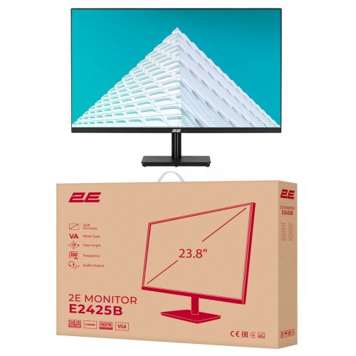 Купить Монитор 2E 23.8" E2425B (2E-E2425B-01.UA) Black - цена в Харькове, Киеве, Днепре, Одессе
в интернет-магазине Telemart фото
