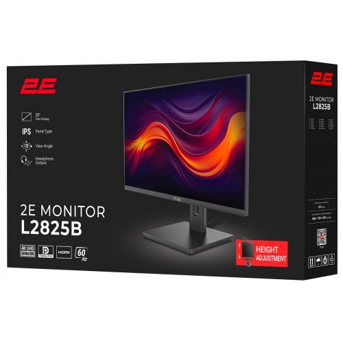 Купити Монітор 2E 28" L2825B (2E-L2825B-01.UA) Black - ціна в Києві, Львові, Вінниці, Хмельницькому, Франківську, Україні | інтернет-магазин TELEMART.UA фото
