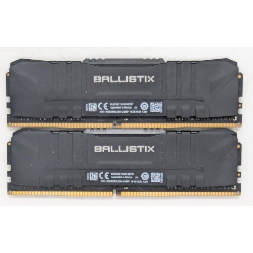 Озп Crucial DDR4 16GB (2x8GB) 3600Mhz Ballistix Black (BL2K8G36C16U4B) (Відновлено продавцем, 785060) купити з перевіркою сумісності: огляд, характеристики, ціна у Києві, Львові, Вінниці, Хмельницькому, Івано-Франківську, Україні | інтернет-магазин TELEMART.UA фото