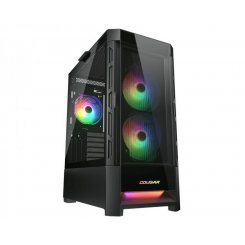 Уценка корпус Cougar Duoface RGB Tempered Glass без БП Black (Повреждена упаковка, 785061)