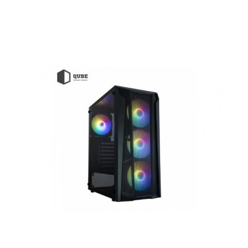Купить Корпус QUBE Borey Black без БП (BOREY_F5NU3) (Восстановлено продавцом, 785063) с проверкой совместимости: обзор, характеристики, цена в Киеве, Днепре, Одессе, Харькове, Украине | интернет-магазин TELEMART.UA фото