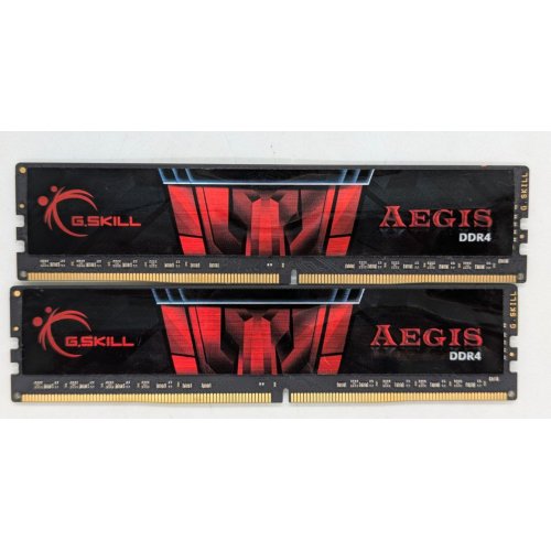 Озп G.Skill DDR4 32GB (2x16GB) 3200Mhz Aegis (F4-3200C16D-32GIS) (Відновлено продавцем, 785085) купити з перевіркою сумісності: огляд, характеристики, ціна у Києві, Львові, Вінниці, Хмельницькому, Івано-Франківську, Україні | інтернет-магазин TELEMART.UA фото